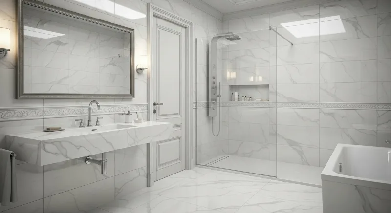 Instalación de baño completo sin tocar obra — sanitarios y grifería nuevos
