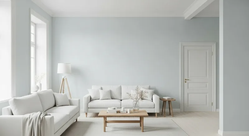 Pintura interior — paredes terminadas con acabado liso