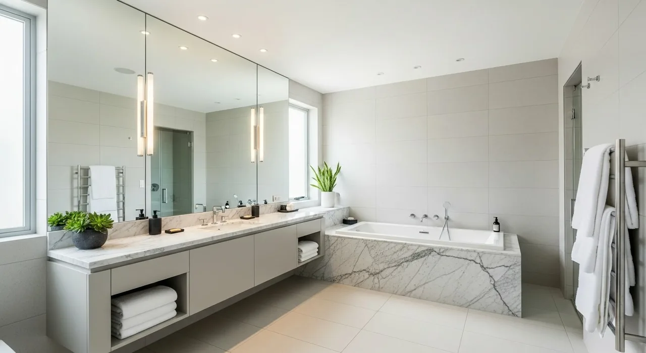 Contemporary bathroom in a Torremolinos apartment