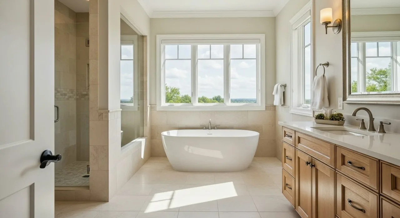 Spa-style bathroom suite in Estepona